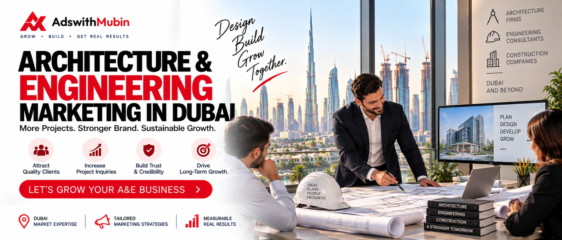 Architecture and engineering marketing in Dubai