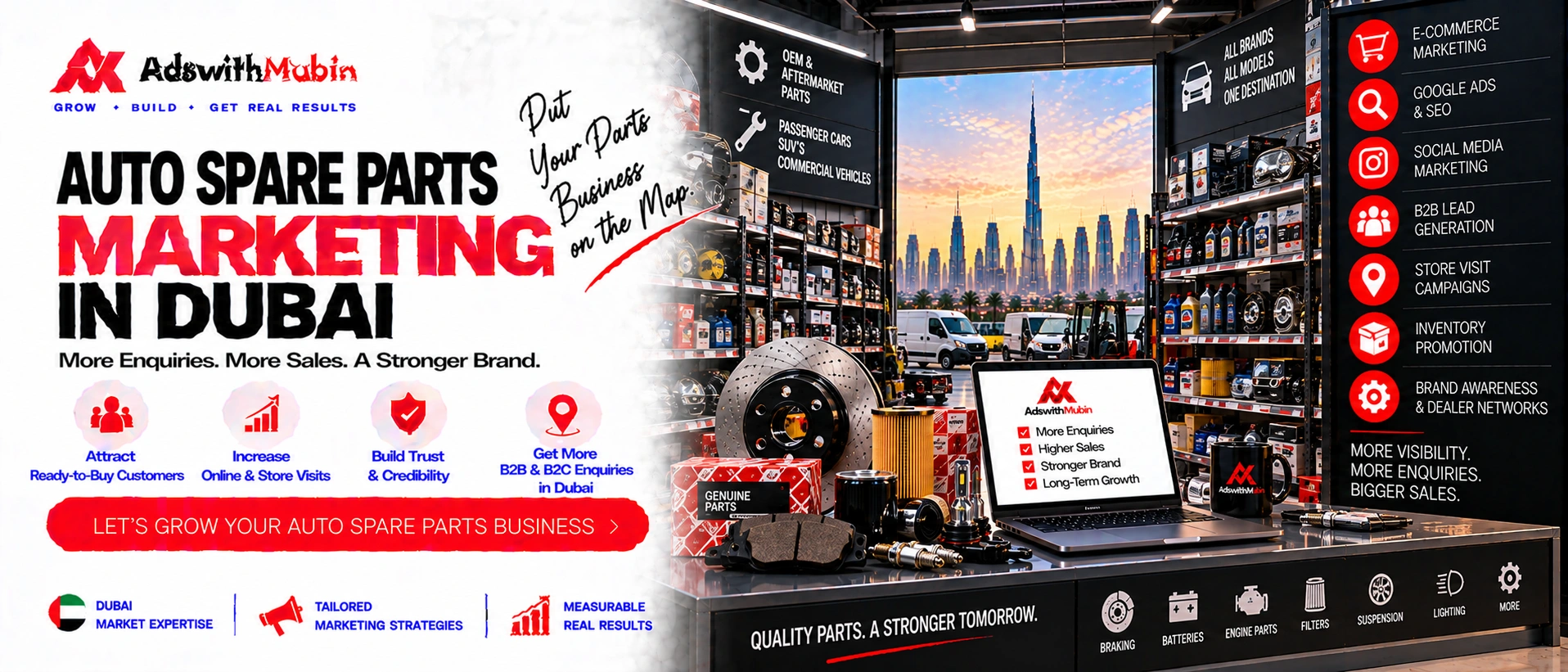 auto spare parts marketing in dubai
