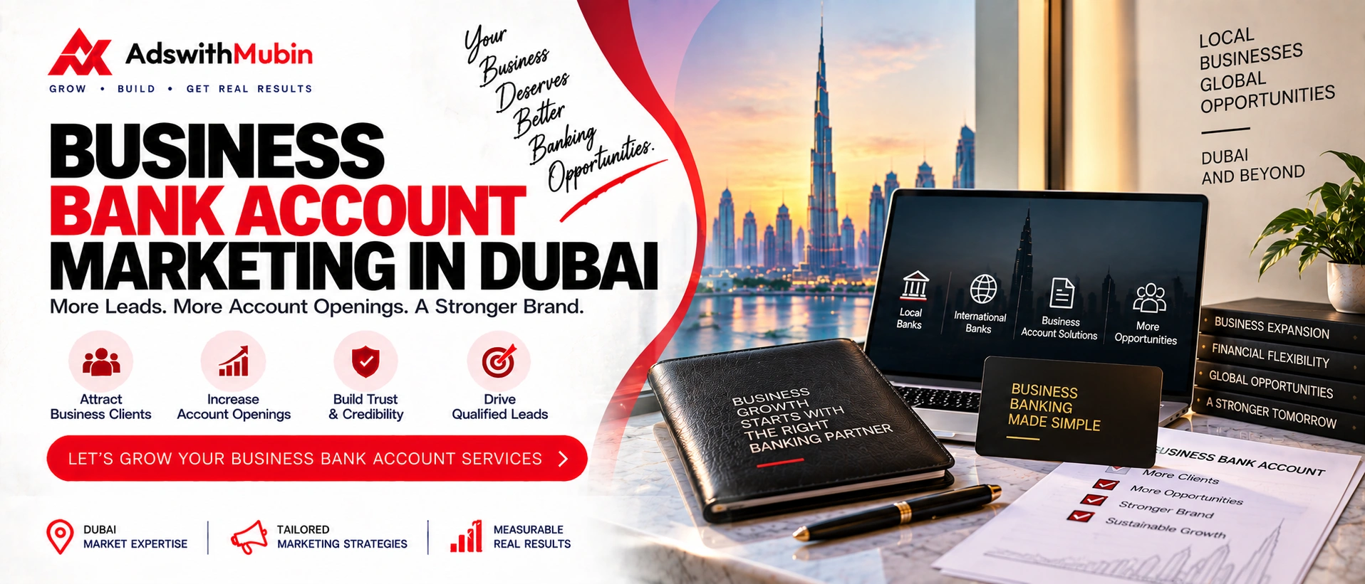 business Bank Account marketing in Dubai