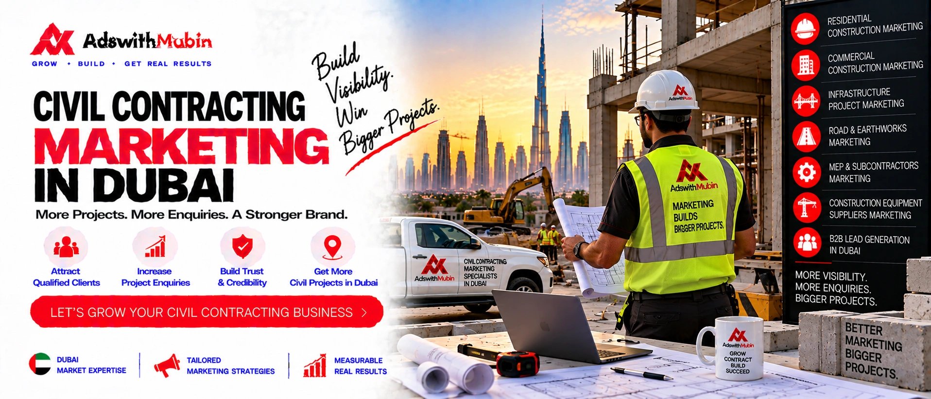 civil contracting marketing in dubai