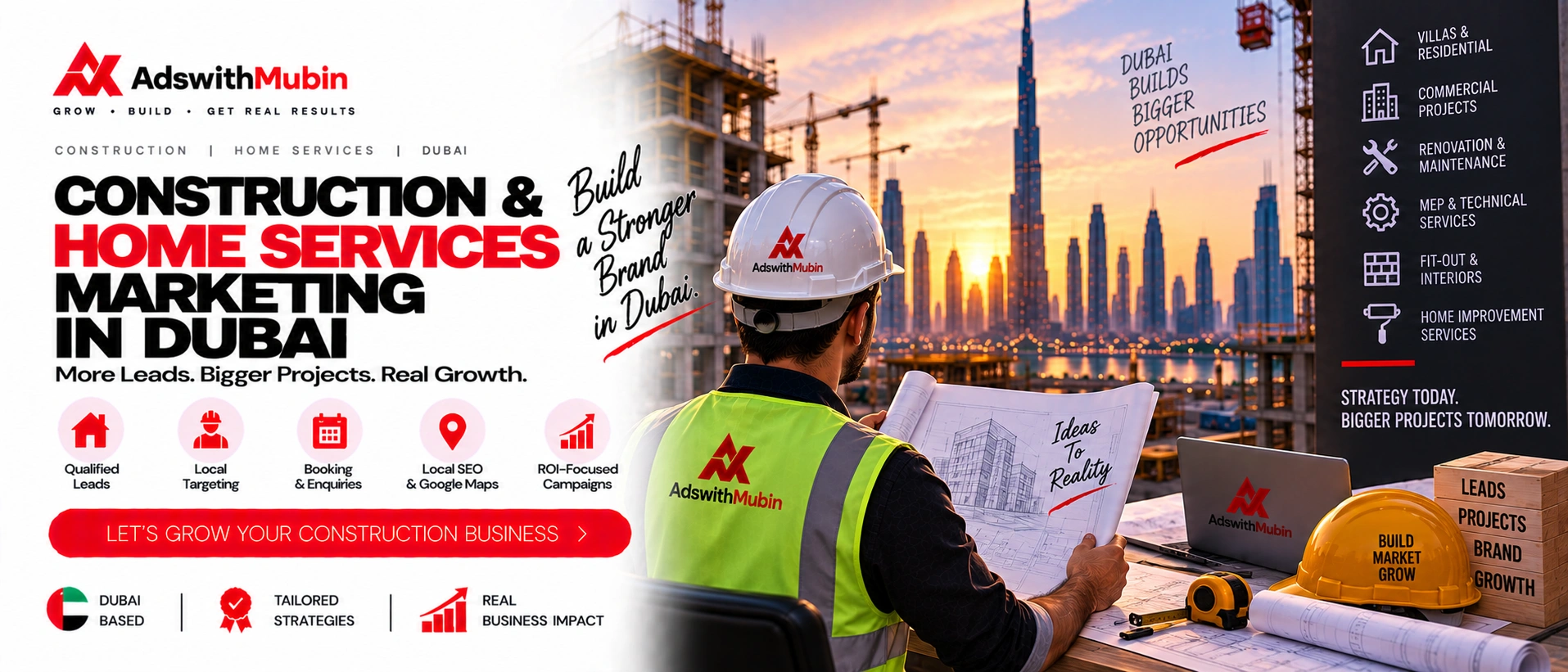 construction and home services marketing dubai