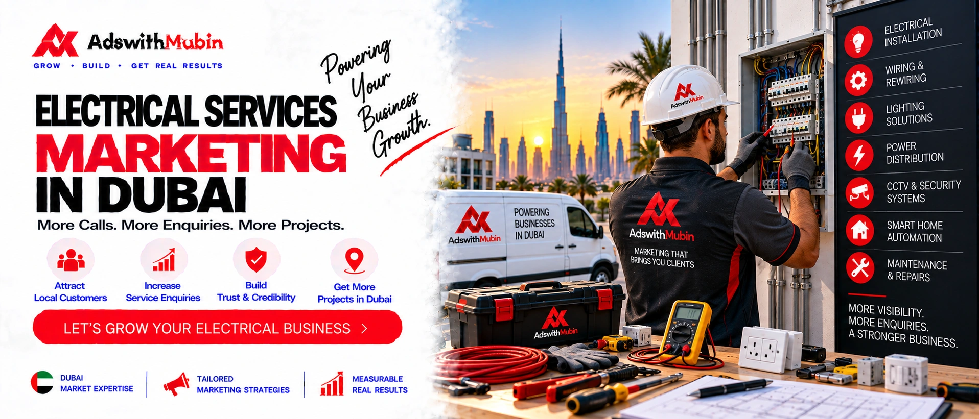 electrical services marketing in dubai
