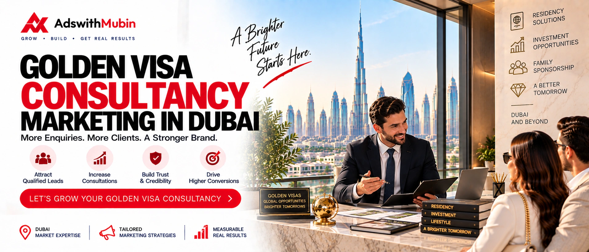 golden visa consultancy marketing in dubai