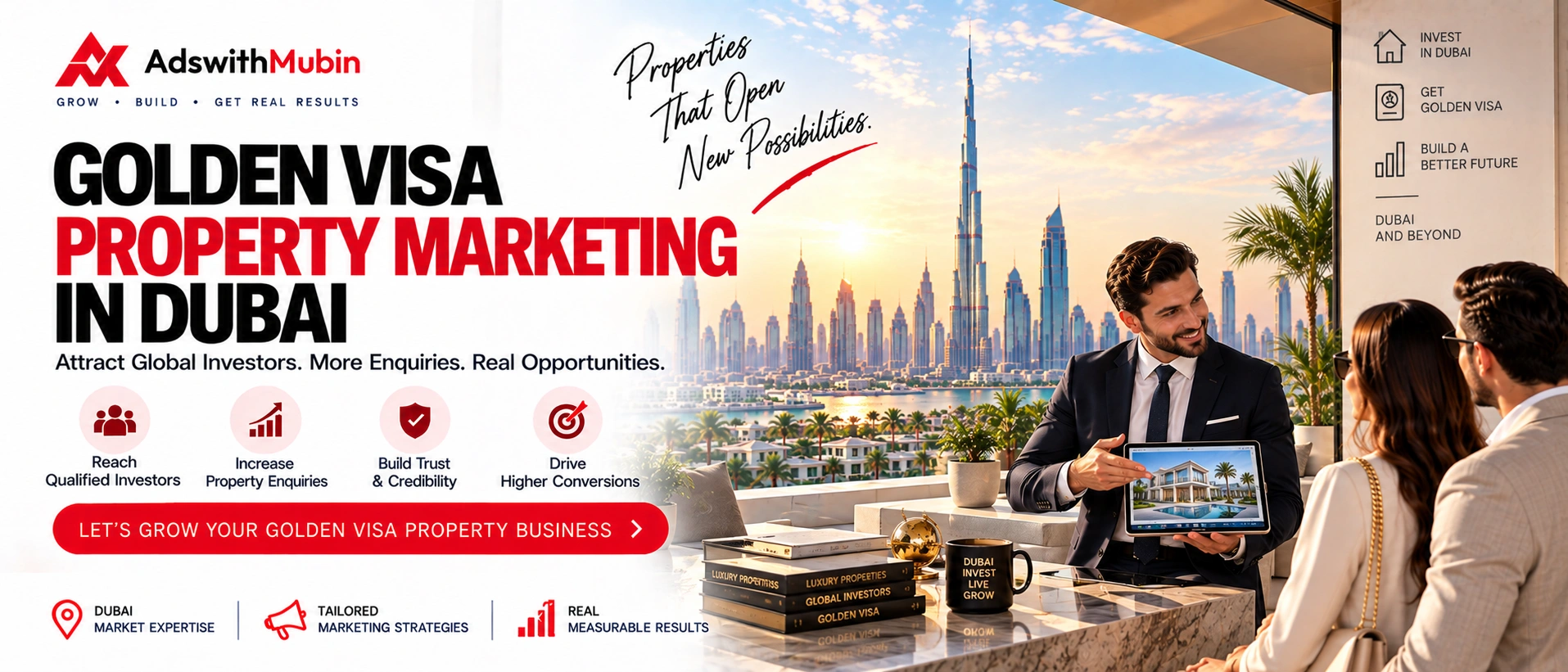 golden visa property marketing in dubai