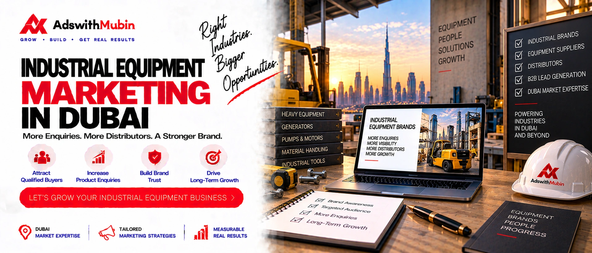 industrial equipment marketing in dubai