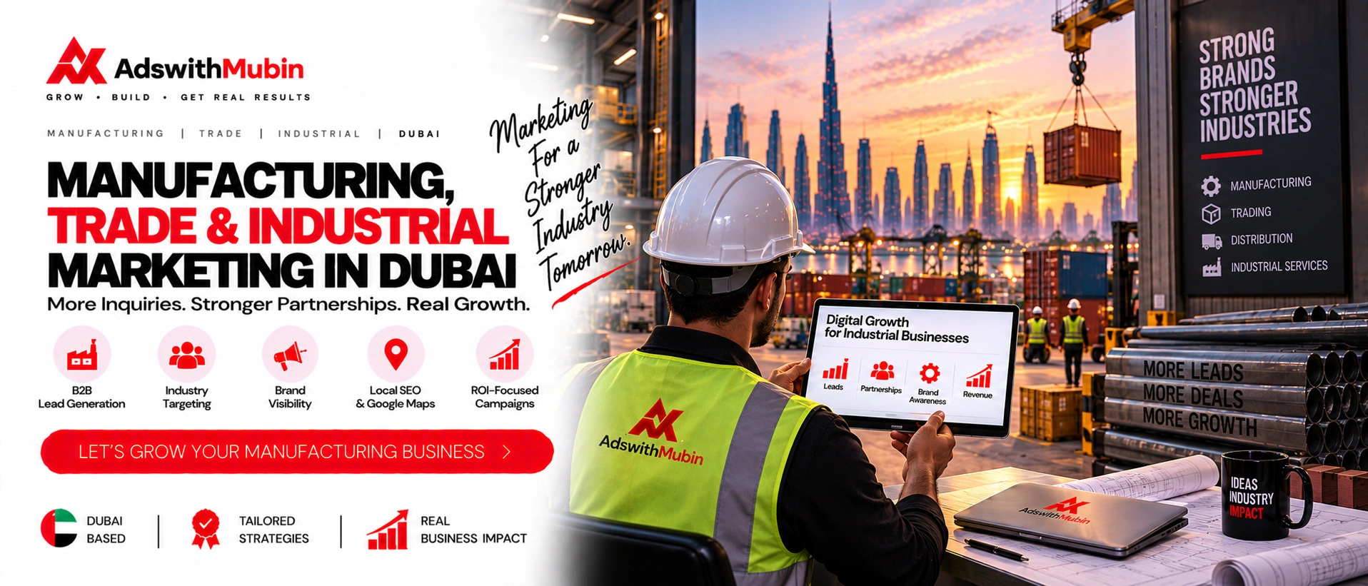 manufacturing trade and industrial marketing dubai