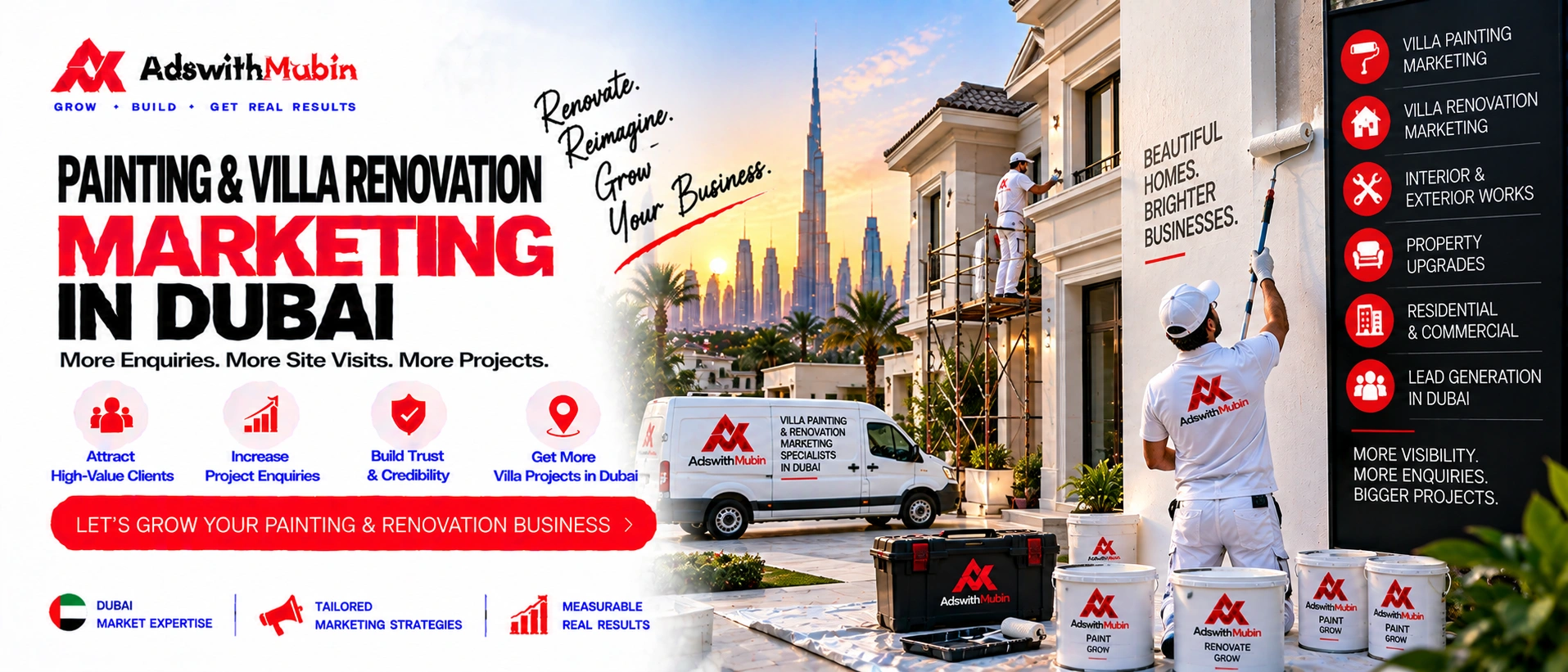 painting and villa renovation marketing in dubai