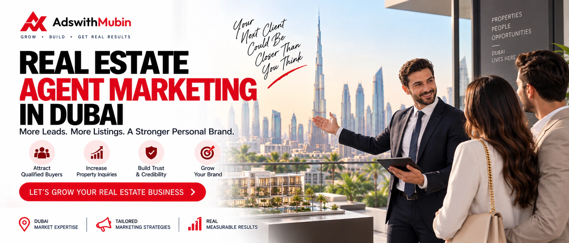 real estate agent marketing in dubai