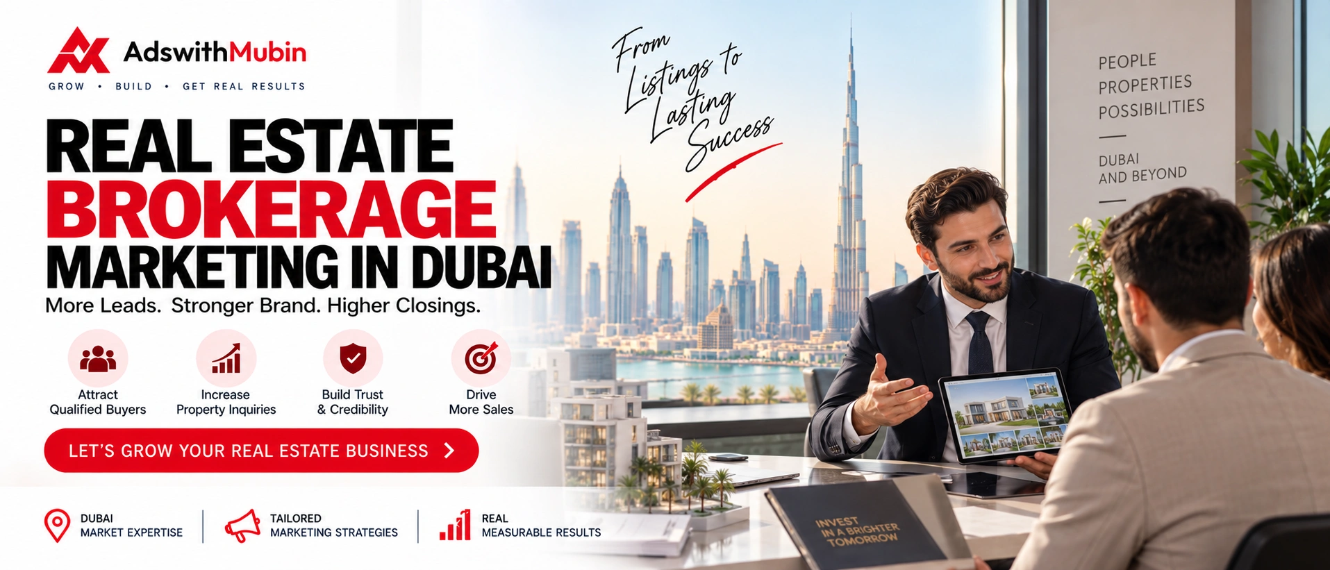 real estate brokerage marketing in dubai