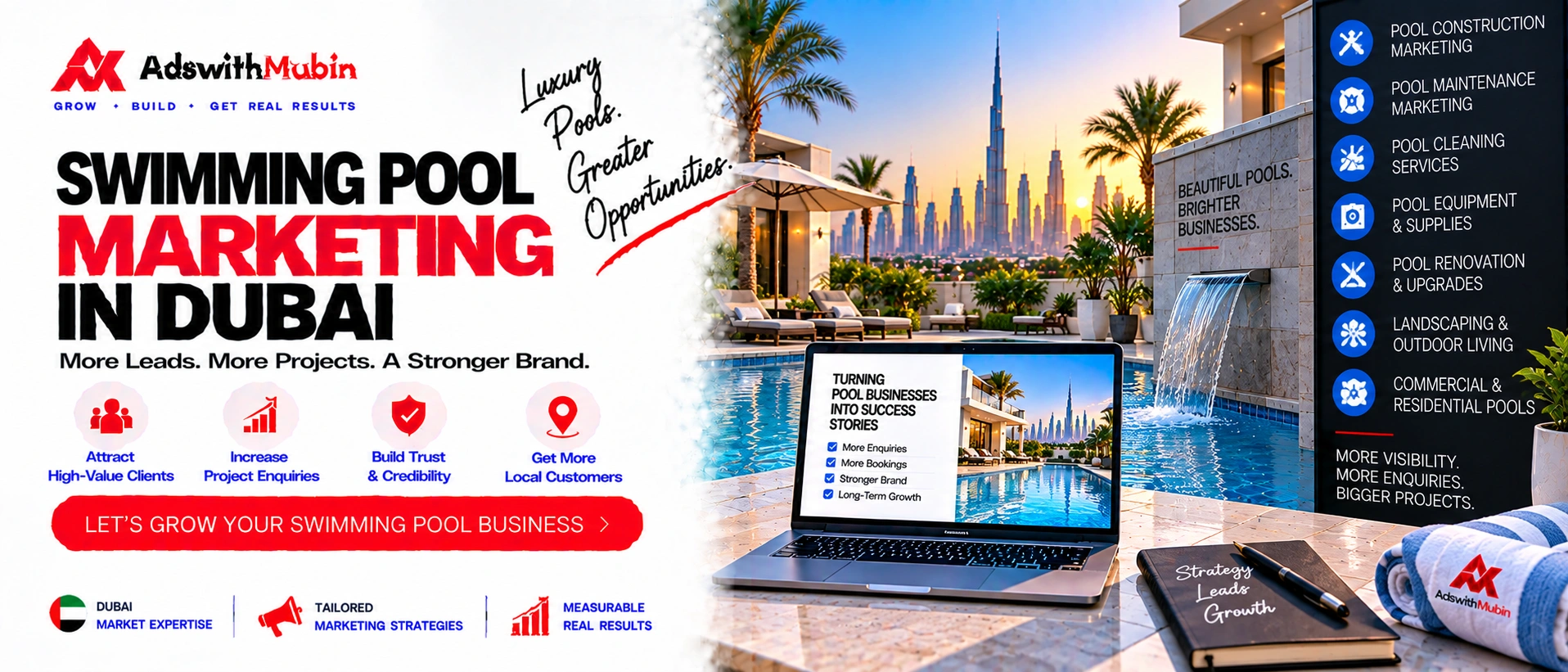 swimming pool marketing in dubai