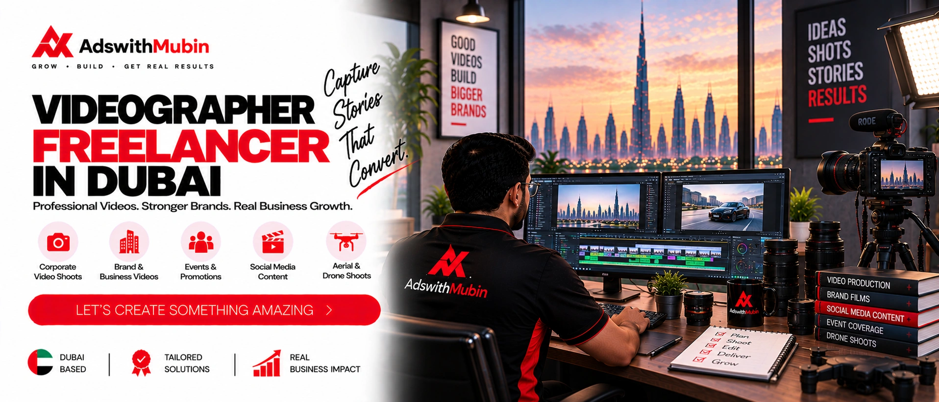 videographer freelancer in dubai