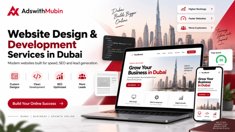 Website design and development services in Dubai by AdswithMubin