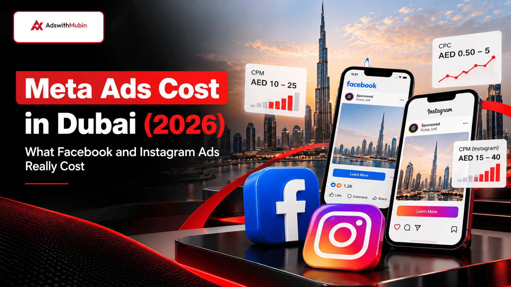 Meta Ads cost in Dubai 2026 guide for Facebook and Instagram ads